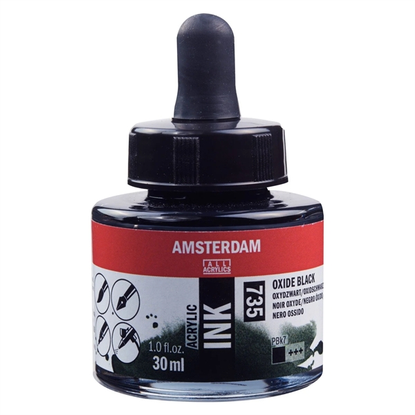 Amsterdam Acrylic Ink 30 ml - Oxide Black