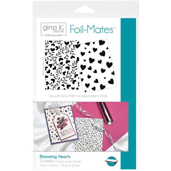 Gina K Foil-Mate Backgrounds - Blooming Hearts