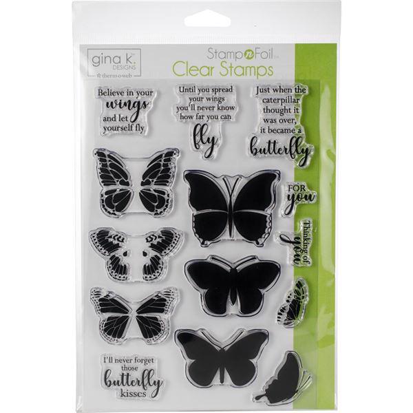 Gina K / Therm-o-Web Clear Stamps - Butterfly Kisses