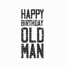 GummiApan Umonteret Stempel - Happy Birthday Old Man