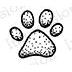 IO Stamps Cling Stamp - Dog Paw