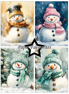 Paper Favourites A6 - Christmas Snowman