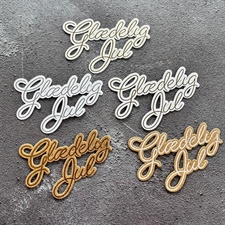 Simple and Basic Clear Stamp & Die Set - Glædelig Jul