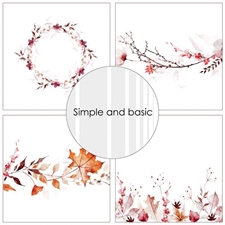 Simple and Basic Design Papers - Autumn Leaves (lille)