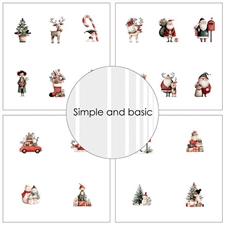 Simple and Basic Design Papers - Cute Christmas (lille)