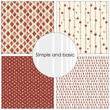 Simple and Basic Design Papers - Ready for Christmas 30,5x30,5 cm (stor)