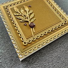 Simple and Basic Die - 3 x 3 inch Basics / Scallop