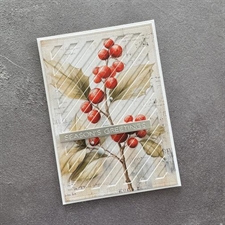 Simple and Basic Die - A6 Rectangle Diagonal Striped Panel w. Piercing