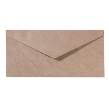 Florence Envelopes Aflange Kuverter - 11,5 x 22,5 cm Spidslukning - Kraft (kvist) 25 stk.