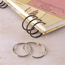 Vaessen Book Binding Rings - 38 mm (12 stk.) / Gold