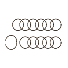 Vaessen Book Binding Rings - 38 mm (12 stk.) / Copper (antik)