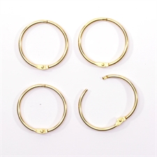 Vaessen Book Binding Rings - 38 mm (12 stk.) / Gold