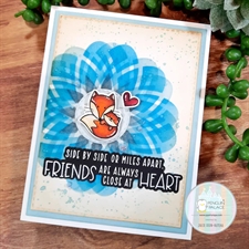 Sunbird Spark Stencils 360°™ - Stencil 6" / Plaid Floral Fun