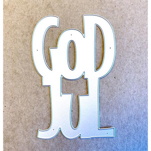 Gitte\'s egne DIE Designs - Frisk Font / GOD JUL (stor)