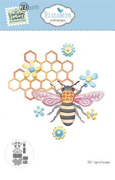 Elizabeth Crafts Die - Layered Honeybee