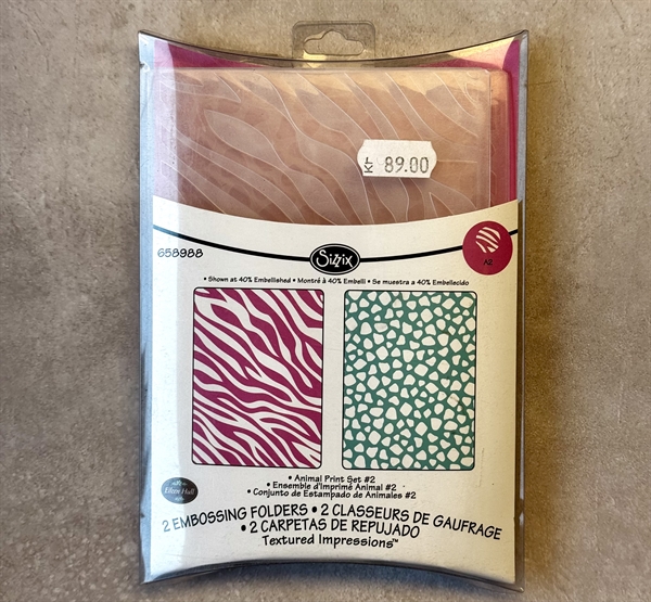 Sizzix Embossing Folders Set - Animal Print #2
