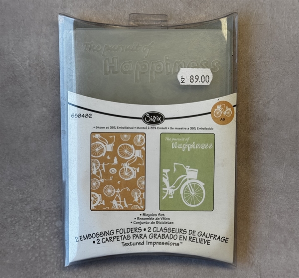 Sizzix Embossing Folders Set - Bicycles
