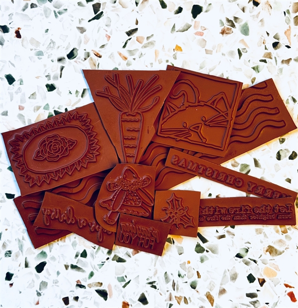 Lykkepakke - Umonterede Stempler (10 stk.)