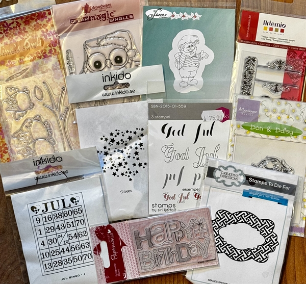 Lykkepakke -  Stempler MELLEM (10 stk.)