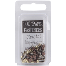 Creative Impressions Mini Metal Paper Fasteners (Brads) - Antique