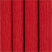 Crepepapir - Rød (4 ruller)