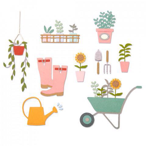 Sizzix Thinlits - Garden Shed (23 dele)