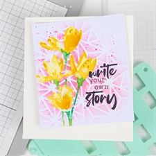 Sizzix Layered Stencils Set - Geo Flowers