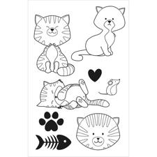 Artemio Clearstamp Set - Family Friends / Cats