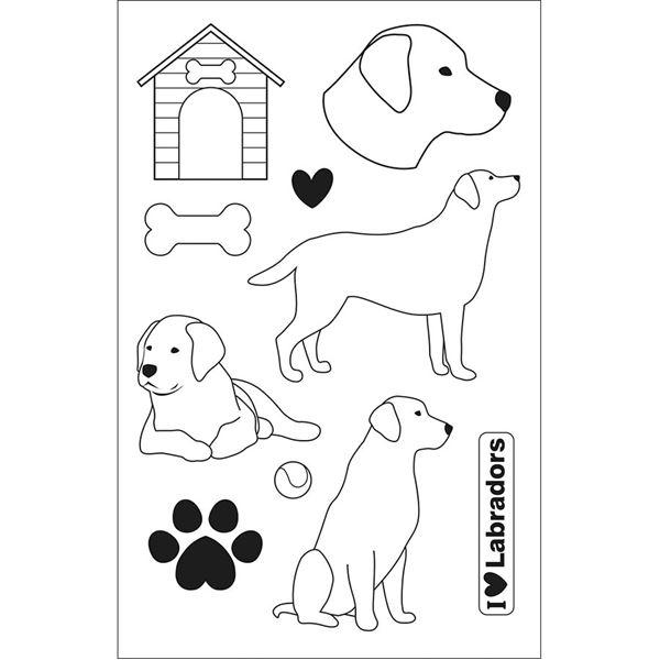 Artemio Clearstamp Set - Family Friends / Labradors