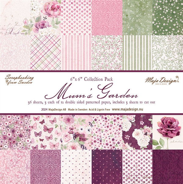 Maja Design Scrapbook Paper Stack 6x6 - Mum\'s Garden