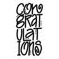 IO Stamps Cling Stamp - Congratulations