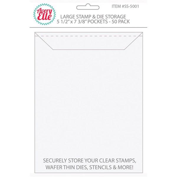 Avery Elle Stamp & Die Storage Pockets - LARGE (50 pack)