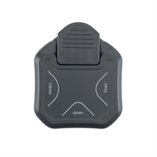 Vaessen Corner Rounder Punch - 3-in-1 (4-7-10mm) Graphite (koksgrå)