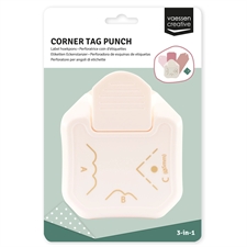 Vaessen Corner Rounder Punch - 3-in-1 Corner TAG (hul m.fl.)