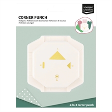 Vaessen Creative 4-in-1 Punch - Retro Labels