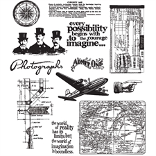 Tim Holtz Cling Rubber Stamp Set - Warehouse District