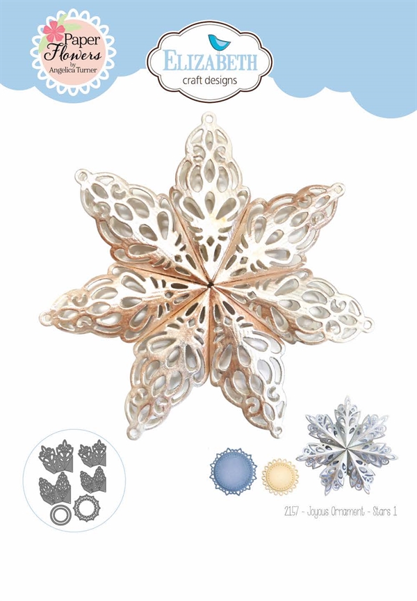 Elizabeth Crafts Die  -Joyous Ornament Stars 1