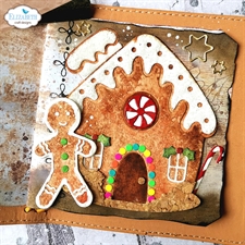 Elizabeth Crafts Art Journal Specials Die Set - Gingerbread House