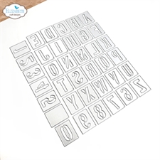 Elizabeth Crafts Planner Essentials Die Set - Stencil Alphabet