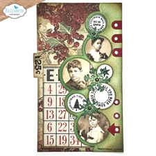 Elizabeth Crafts Planner Essentials Die Set - Christmas Bubbles Edge Inlay