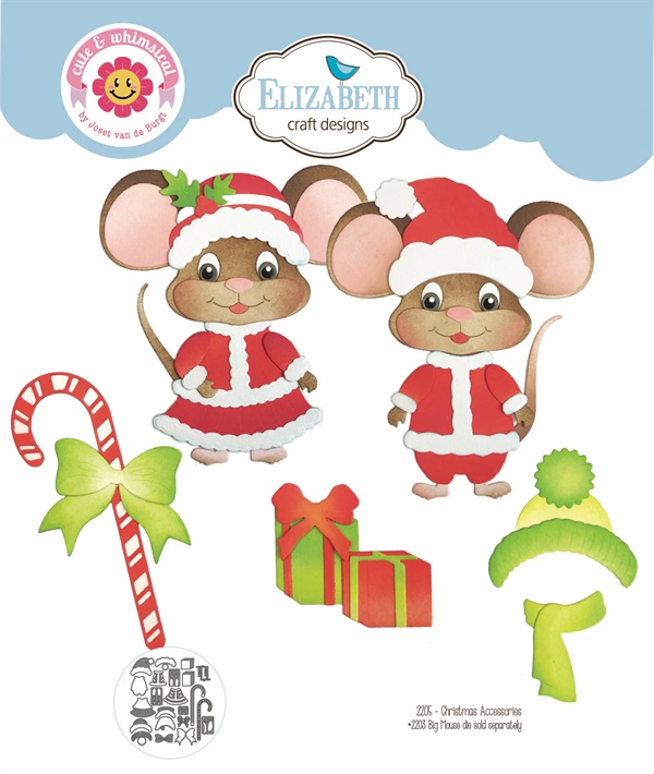 Elizabeth Crafts Die - Meet The Mice / Christmas Accessoires