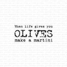 GummiApan Umonteret Stempel - When life gives you olives