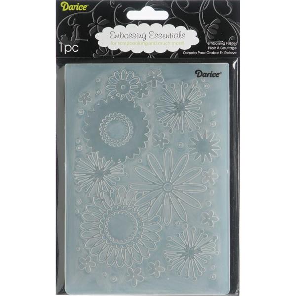 Embossing Folder Darice BIG / Flower Frenzy (5x7)