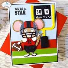 Elizabeth Crafts Die - Meet The Mice Good Times / Football & Baseball Accessories