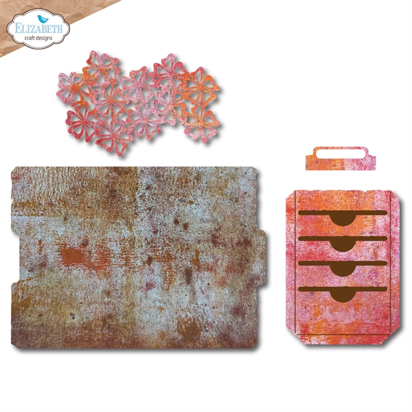 Elizabeth Crafts Die Set - Garden Collection / Floral Slots File Folder