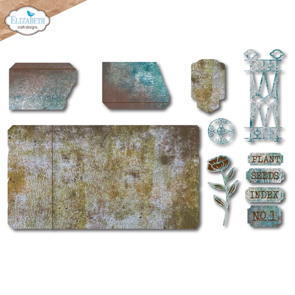 Elizabeth Crafts Die Set - Garden Collection / Plant Index Folder