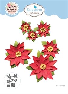 Elizabeth Crafts Die - Festive Holly Collection / Poinsettia