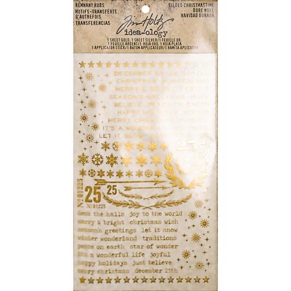 Tim Holtz / Idea-ology - Remnant Rubs Gilded Xmas Time