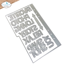 Elizabeth Crafts Die Set - Planner Essentials Botanical Blends Collection / Page with Large Tab 1