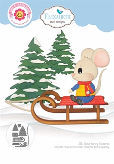 Elizabeth Crafts Die - Meet The Mice / Winter Scenery Accessories